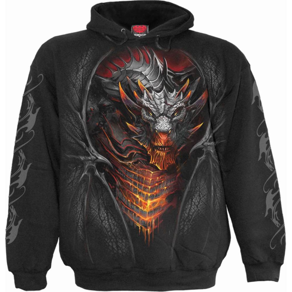 Spiral - DRACONIS Hoodie - Black